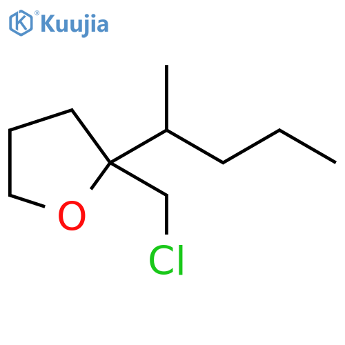Furan, 2-(chloromethyl)tetrahydro-2-(1-methylbutyl)- structure