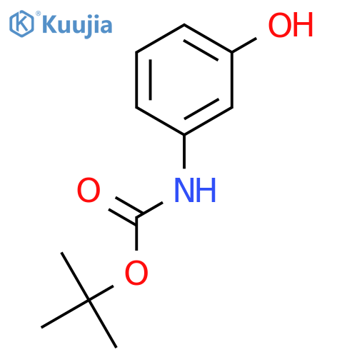 Tert-butyl 3-hydroxyphenylcarbamate structure