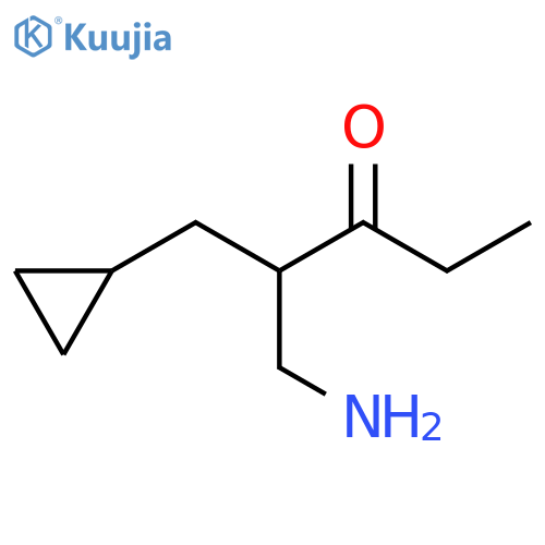 3-Pentanone, 1-amino-2-(cyclopropylmethyl)- structure