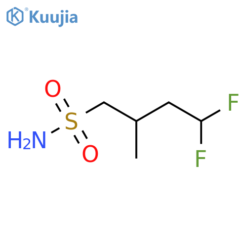 4,4-difluoro-2-methylbutane-1-sulfonamide structure