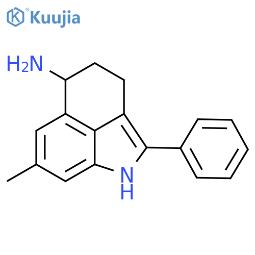Benz[cd]indol-5-amine, 1,3,4,5-tetrahydro-7-methyl-2-phenyl- structure