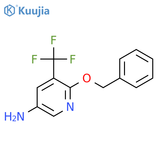 6-(benzyloxy)-5-(trifluoromethyl)pyridin-3-amine structure