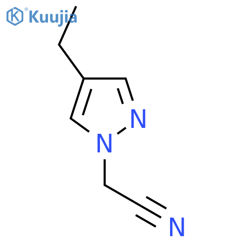 2-(4-ethyl-1H-pyrazol-1-yl)acetonitrile structure