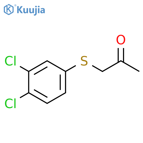 Acetonyl 3,4-dichlorophenyl sulfide structure