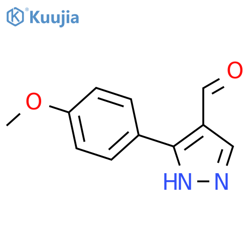 3-(4-Methoxyphenyl)-1H-pyrazole-4-carbaldehyde structure