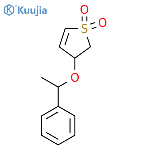 3-(1-phenylethoxy)-2,3-dihydro-1lambda6-thiophene-1,1-dione structure