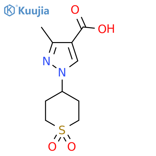 1-(1,1-dioxo-1lambda6-thian-4-yl)-3-methyl-1H-pyrazole-4-carboxylic acid structure