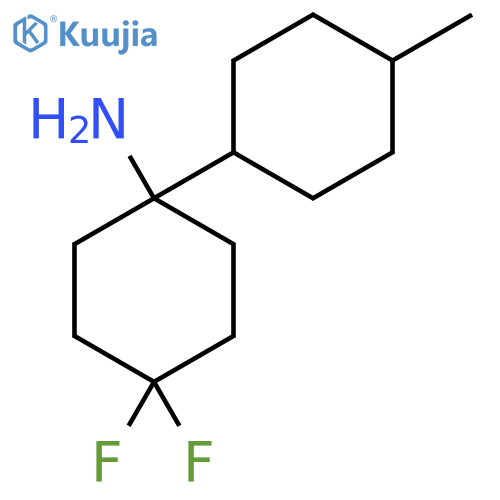 4,4-difluoro-1-(4-methylcyclohexyl)cyclohexan-1-amine structure