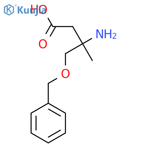 3-Amino-4-(benzyloxy)-3-methylbutanoic acid structure