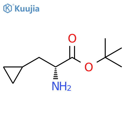 (R)-tert-Butyl 2-amino-3-cyclopropylpropanoate structure