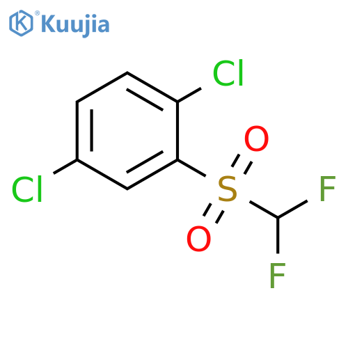 1,4-dichloro-2-difluoromethanesulfonylbenzene structure