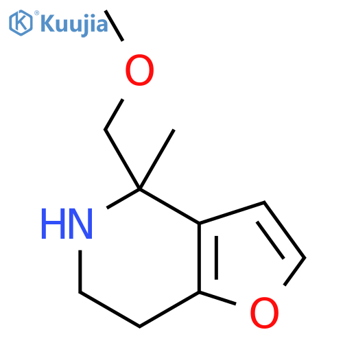 4-(methoxymethyl)-4-methyl-4H,5H,6H,7H-furo3,2-cpyridine structure