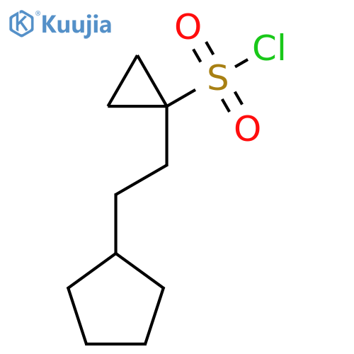 1-(2-cyclopentylethyl)cyclopropane-1-sulfonyl chloride structure