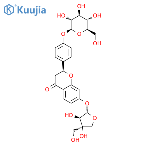 Liguiritigenin-7-O-D-apiosyl-4'-O-D-glucoside structure