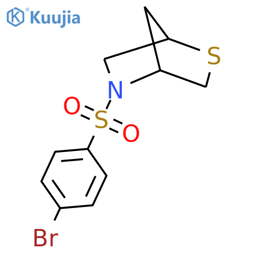 5-(4-bromobenzenesulfonyl)-2-thia-5-azabicyclo[2.2.1]heptane structure