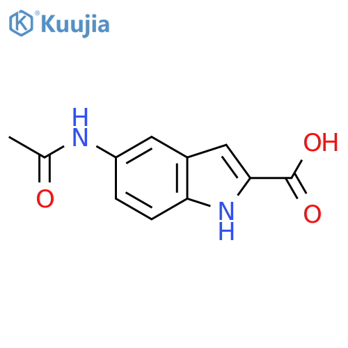 5-acetamido-1H-indole-2-carboxylic acid structure