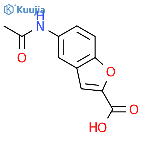 5-acetamido-1-benzofuran-2-carboxylic acid structure