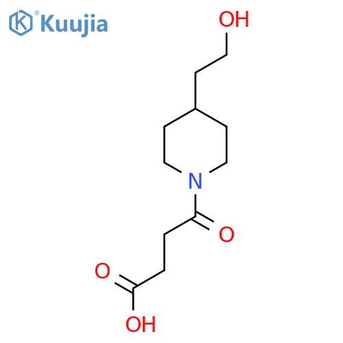 4-(4-(2-Hydroxyethyl)piperidin-1-yl)-4-oxobutanoic acid structure