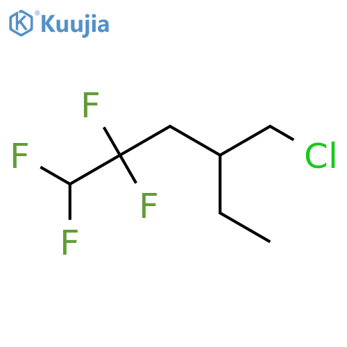 4-(Chloromethyl)-1,1,2,2-tetrafluorohexane structure