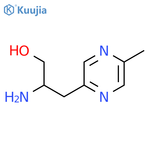 2-amino-3-(5-methylpyrazin-2-yl)propan-1-ol structure