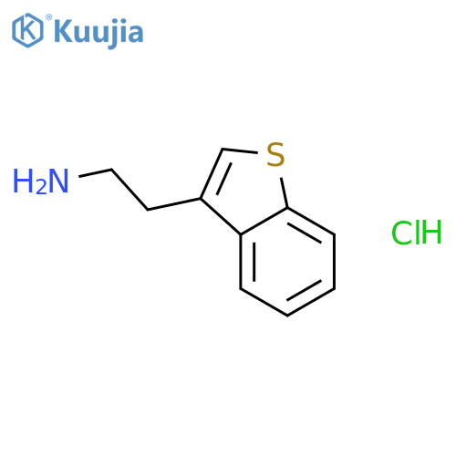 2-(1-benzothiophen-3-yl)ethan-1-amine hydrochloride structure
