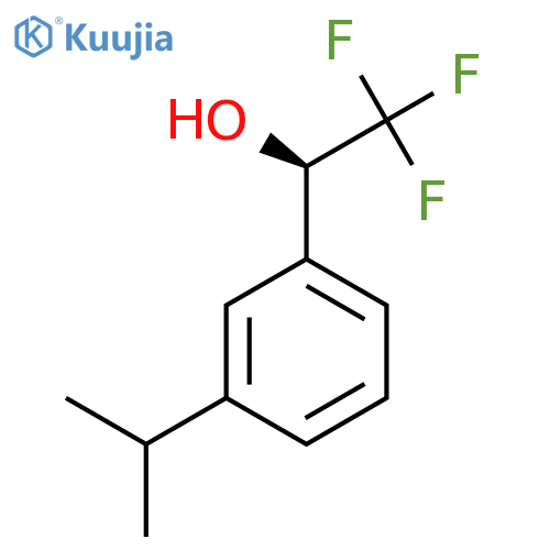 (1R)-2,2,2-trifluoro-1-3-(propan-2-yl)phenylethan-1-ol structure