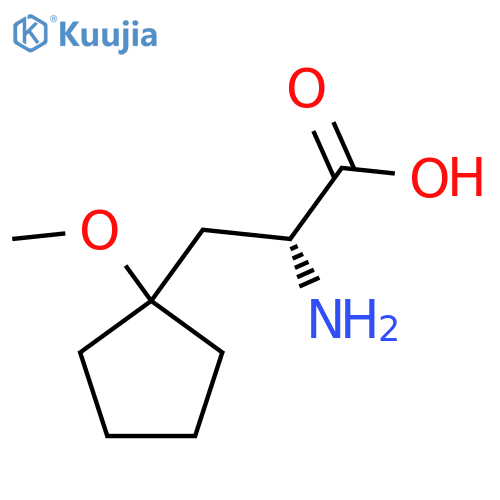 (2R)-2-amino-3-(1-methoxycyclopentyl)propanoic acid structure