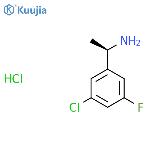(R)-1-(3-Chloro-5-fluorophenyl)ethanamine hydrochloride structure
