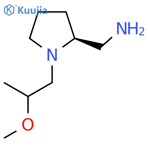(2S)-1-(2-methoxypropyl)pyrrolidin-2-ylmethanamine structure