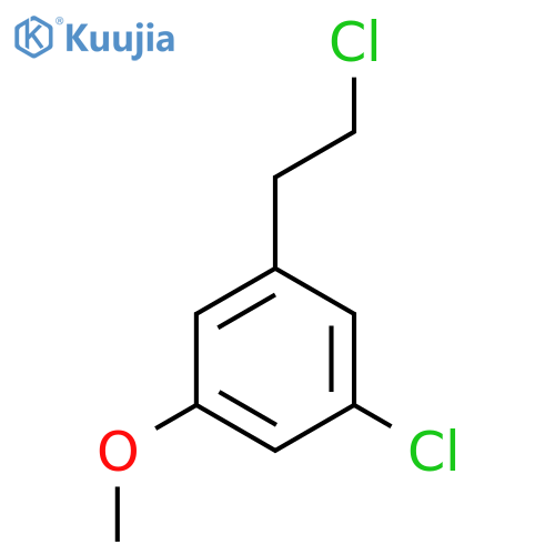 1-Chloro-3-(2-chloroethyl)-5-methoxybenzene structure