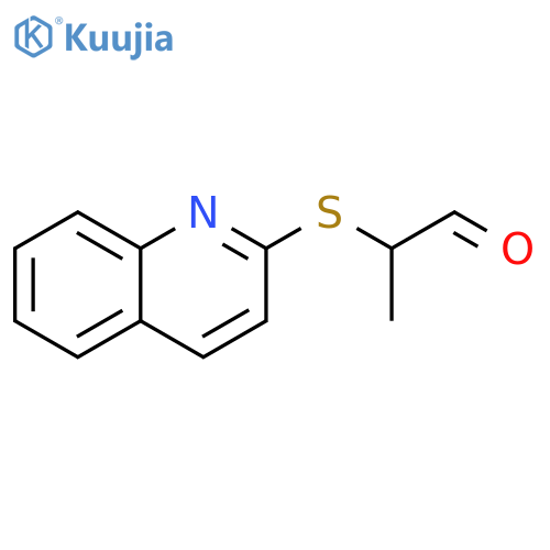 Propanal, 2-(2-quinolinylthio)- structure