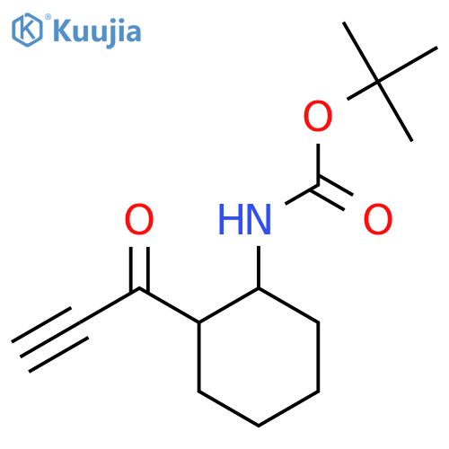 tert-butyl N-[2-(prop-2-ynoyl)cyclohexyl]carbamate structure