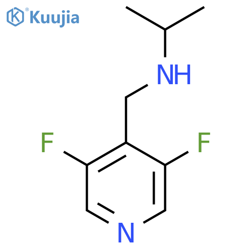 4-Pyridinemethanamine, 3,5-difluoro-N-(1-methylethyl)- structure