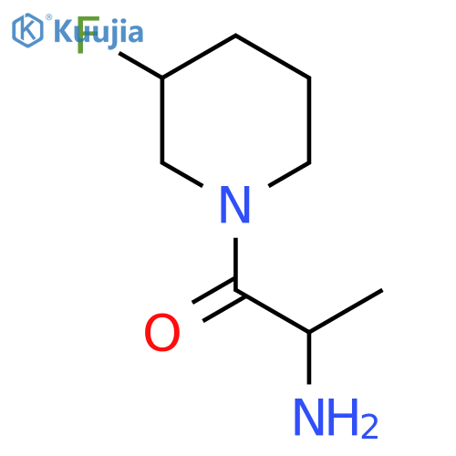 2-Amino-1-(3-fluoropiperidin-1-yl)propan-1-one structure