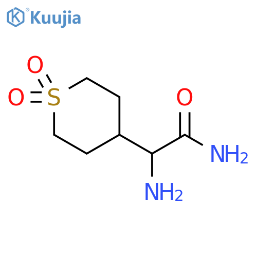 2-amino-2-(1,1-dioxo-1lambda6-thian-4-yl)acetamide structure