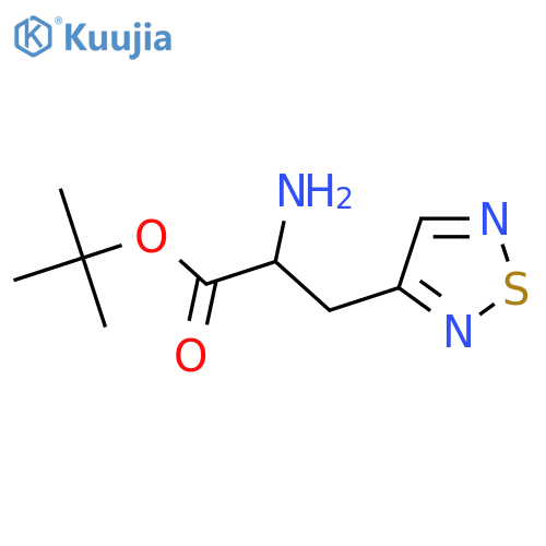 Tert-butyl 2-amino-3-(1,2,5-thiadiazol-3-yl)propanoate structure