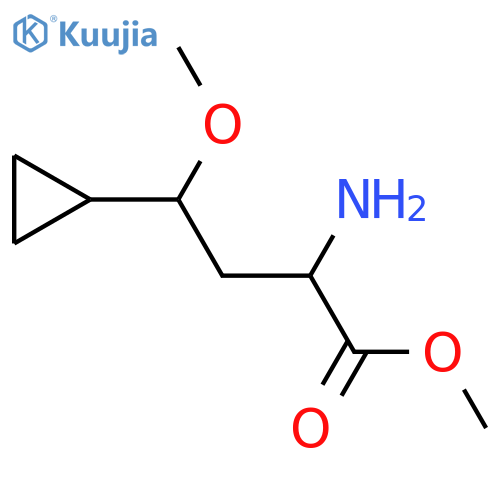 methyl 2-amino-4-cyclopropyl-4-methoxybutanoate structure