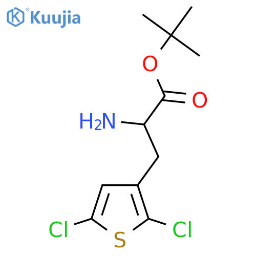 Tert-butyl 2-amino-3-(2,5-dichlorothiophen-3-yl)propanoate structure