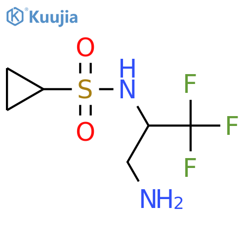 Cyclopropanesulfonamide, N-[1-(aminomethyl)-2,2,2-trifluoroethyl]- structure