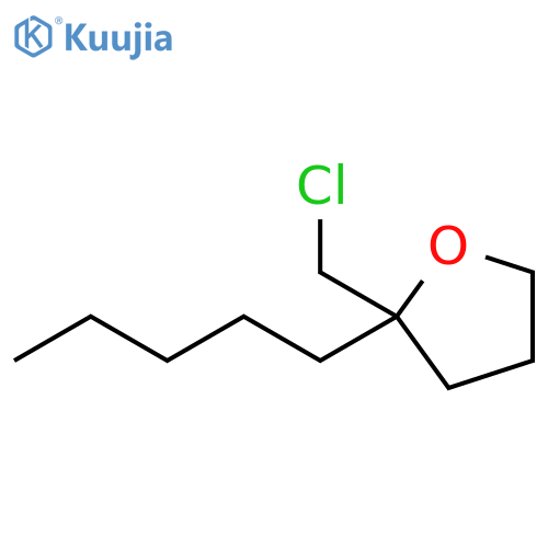Furan, 2-(chloromethyl)tetrahydro-2-pentyl- structure