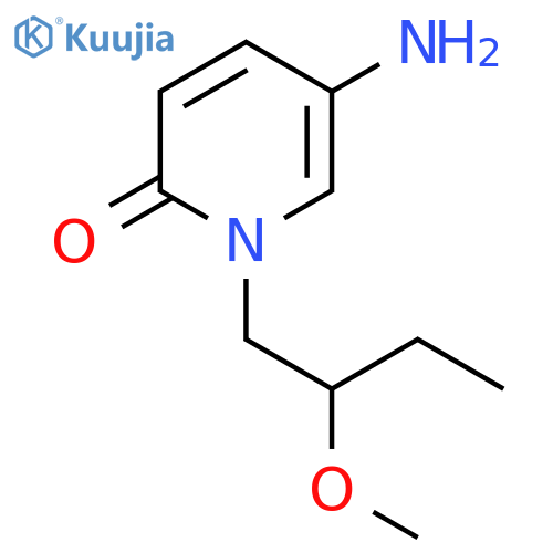 5-amino-1-(2-methoxybutyl)-1,2-dihydropyridin-2-one structure