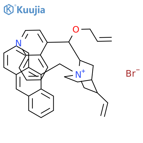 (-)-O-(9)-Allyl-N-(9-anthracenylmethyl) cinchonidiniumbromide structure