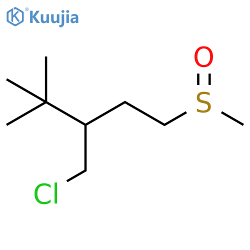 Pentane, 3-(chloromethyl)-4,4-dimethyl-1-(methylsulfinyl)- structure