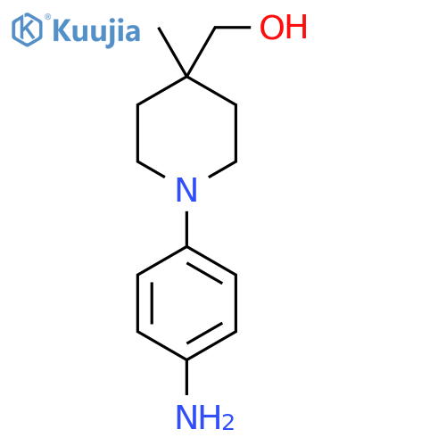 (1-(4-Aminophenyl)-4-methylpiperidin-4-yl)methanol structure