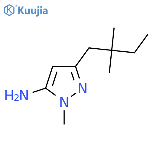 3-(2,2-dimethylbutyl)-1-methyl-1H-pyrazol-5-amine structure