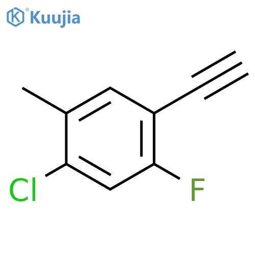 1-chloro-4-ethynyl-5-fluoro-2-methylbenzene structure