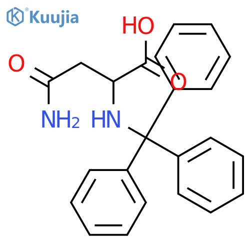 N-alpha-Trityl-D-asparagine structure