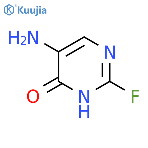 5-amino-2-fluoropyrimidin-4-ol structure