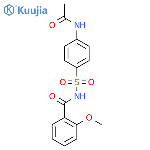 Benzamide, N-[[4-(acetylamino)phenyl]sulfonyl]-2-methoxy- structure
