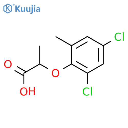 Propanoic acid, 2-(2,4-dichloro-6-methylphenoxy)- structure